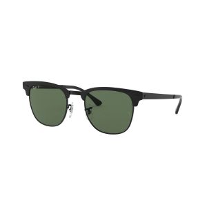 Ray-Ban Lunettes de soleil polarisées CLUBMASTER METAL RB3716 Noir