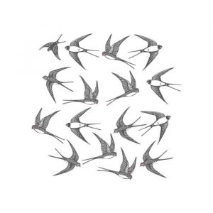 STC Stickers Hirondelle - 1 Planche 20 x 70 cm (P)