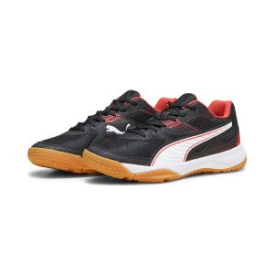 Puma Mixte Solarflash II Chaussure de Terrain int&eacute;rieur, Black Fire Orchid White Gum, 41 EU