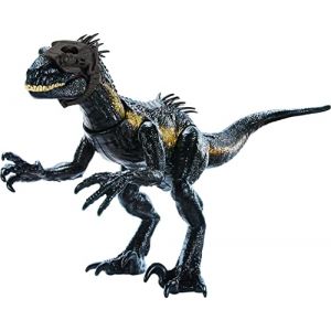 Jurassic World Figurine articulée et sonore de Indoraptor Attaque Extrême avec dispositif de traçage et 3 fonctions d’attaque, cadeau pour jeu réel et virtuel Jouet Enfant, Dès 4 ans, HKY12