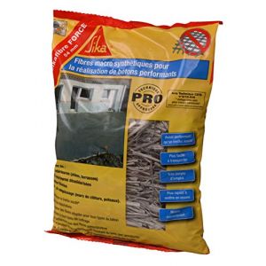 Sika Fibre pour b&eacute;ton et mortier - 300 g - Fibre pour b&eacute;ton et mortier en remplacement du treillis structural - 300 g