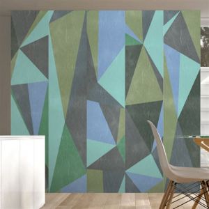Artgeist Papier peint - Triangles gris 50x1000