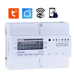 LETTEL - Compteur monophasé multimesure tétra 3x 80A. Com Wifi et appli smartphone. - MCM7M-480W