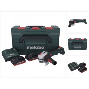Metabo WB 18 LT BL 11-125 Quick Meuleuse d'angle sans fil 18 V 125 mm Brushless + 2x batterie 4,0 Ah + chargeur + X