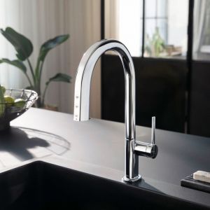 Hansgrohe Aqittura M91 Mitigeur de cuisine, avec syst&egrave;me d'eau p&eacute;tillante et sBox, 76806000,