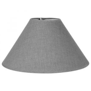 Ostaria Abat-jour - Gris clair - Rond - Tissu - Base 30 cm - Culot E27
