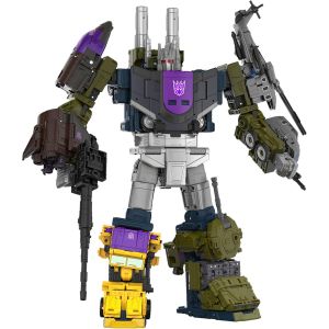 Transformers Age of The Primes, Figurine Convertible Combaticon Onslaught Classe Commandant de 17 cm, Robots Jouets, d&egrave;s 8 Ans