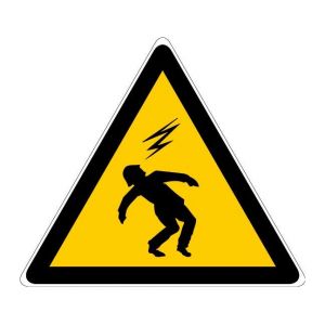 Novap TRIANG100MM DANGER H/TENS 408