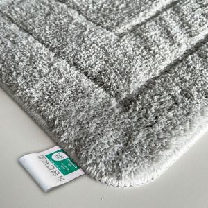 Tapis de bain Atlantis Rectangulaire Dos antidérapant Gris argenté 50 x 80 cm