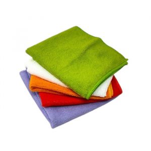 Torchons microfibres - Multicolore - Lot de 5 - 30x30cm - Ultra absorbants - Lavables en machine