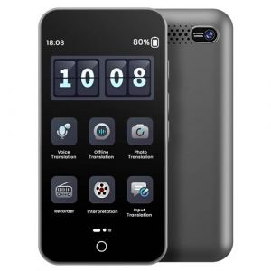 Avizar Traducteur IA vocal photo 142 langues Fonction hors ligne écran 4.0 Noir