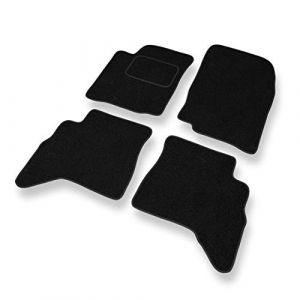 Mossa Tapis de Sol - Set de 4 Tapis de Pieds - Noir - Velours Tapis Automobiles - 5902538789851