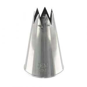 PME JEM NZ2M Douille Etoile Moyenne Ouverte, Acier Inoxydable, Argent, 2 x 2 x 3.5 cmNZ2M
