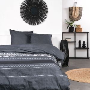 Today Parure de lit en coton gris 240x220