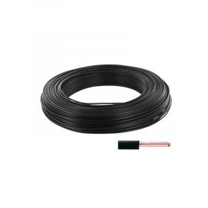Debflex Câble rigide HO7V-U - 1,5 mm² - couronne de 100 m - noir