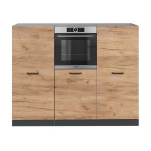 Vicco - Cuisine Bloc "R-Line" 180cm Chêne/Anthracite