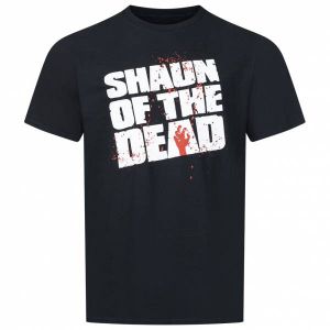 SHAUN DES MORTS Logo Hommes T-shirt UNMTS066BLK