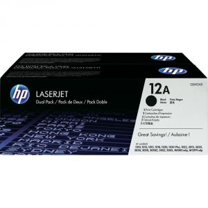 Image de HP Q2612AD - Pack de 2 toners 12A noirs  2000 pages