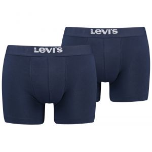 Levi's Boxer Solid Basic, Bleu Marine, L Homme
