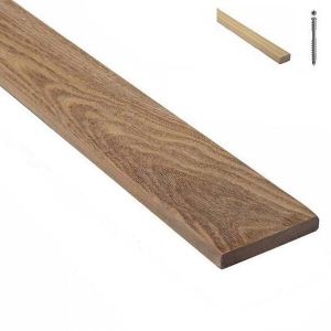 Kit terrasse de 30m&sup2; en bois exotique CUMARU Longueur des lames 1250mm avec Lambourde et vis