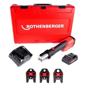 Rothenberger ROMAX 4000 Sertisseuse électro-hydraulique sans fil M15-22-28 mm + 1x Batterie 4,0Ah + Chargeur + Coffret
