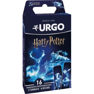 Urgo Kids Harry Potter - Pansements Phosphorescents Pour Enfants, 16 Pansements - Trousse De Secours Enfant