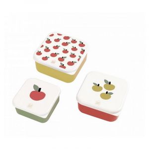 Petit Jour Set de boîtes à déjeuner Les Pommes (3x4)