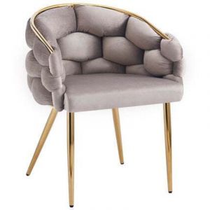 Lot de chaises BALLON pieds Gold