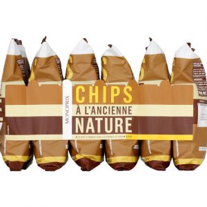 Monoprix Chips &agrave; l'ancienne nature - Les 6 sachets de 30g