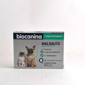 Biocanina Mal des Transports Chien et Chat 20 comprimés