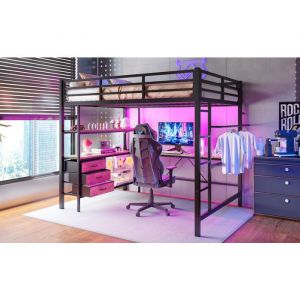 Desserte &icirc;lot de cuisine sur roulettes 66x40/60x90 cm, plateau rabattable, tiroir, placard 2 portes, MDF blanc