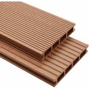VidaXL Panneaux de terrasse avec accessoires WPC 26 m² 2,2 m Marron