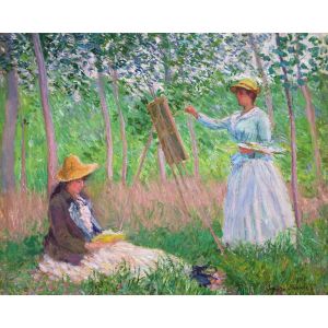 Figured'Art Peinture par Num&eacute;ro Adulte Dans les bois de Giverny - Monet - Activit&eacute; Manuelle Kit de Loisir Cr&eacute;atif DIY Num&eacute;ro d'Art Complet - 40x50cm sans ch&acirc;ssis en bois