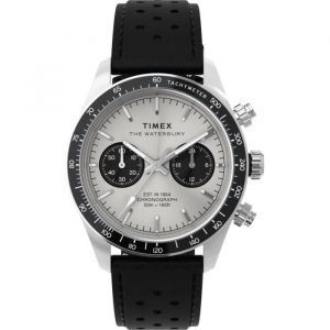 Timex Montre Chronographe pour Homme avec Un Bracelet en Cuir Waterbury Heritage