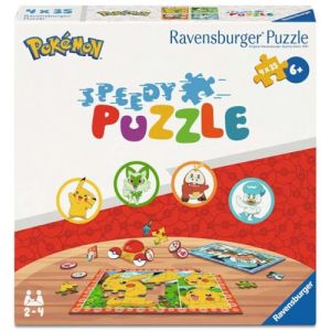 Ravensburger Puzzle Enfant - Speedy Puzzle - Pokémon - À partir de 6 Ans - Puzzle de qualité supérieure - Carton épais et résistant - Le puzzleur Le Plus Rapide a gagné ! - 12004179