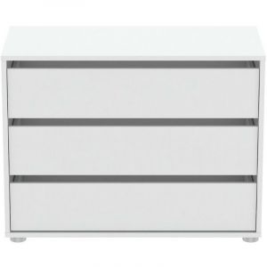 Calicosy Commode 3 Tiroirs Blanche L80cm - Blokty