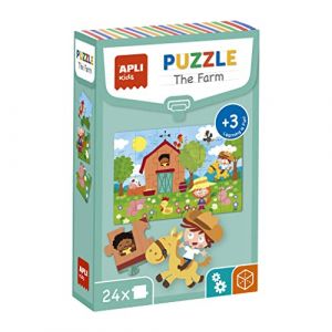 APLI kids T Farm Puzzle puzzle 24 pièces