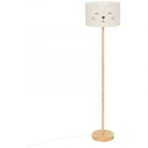 Atmosphera Lampadaire droit Chat Felix H154 - Blanc