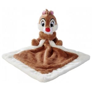 Nicotoy Tac Ecureuil Brun Grand Doudou Plat Lange Brun 21 X 21 Cm - Set Peluche Collection Tic Et Tac + Carte - Enfant Et Bebe Naissance