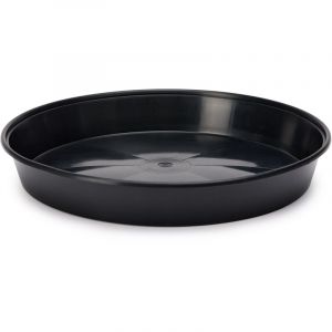 Garronda Soucoupes pour Pots Horticulture Ronds GD-0026 (Noir, ⌀ 17cm H 2,5cm)