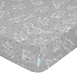 Moshi Moshi Best Buddies Drap-Housse Berceau
