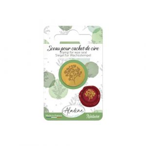 Aladine Sceau Gypsophile pour Cachet de Cire - En Laiton - Embosseur Pistolet à Cire - Pour Carterie, Loisirs Créatifs - 70228