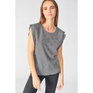 Le Temps des Cerises T-shirt col rond sans manches Gris - Taille L;M;XL