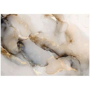 Peinture Murale marbre or bronze abstraite pour mur chambre salon 400x280