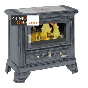 Image de Godin Po&ecirc;le &agrave; bois 3101GRIS M&Eacute;TALLIS&Eacute; Puissance 11.2 kw, b&ucirc;ches de 52 cm