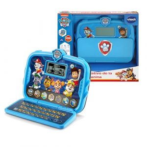 Vtech 80-530322 Patrulla Canina Ordinateur éducatif Pat' Patrouille Portable pour Enfants + 3 Ans, 80-530322, único - Version en langue ESPAGNOLE uniquement