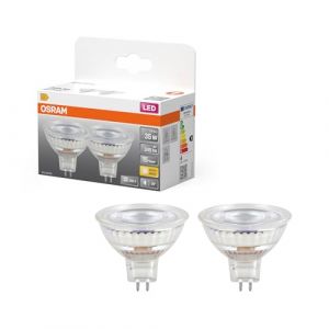 Osram Réflecteur LED Spot Star MR16, 2700 K blanc chaud, 3,4 W, GU5.3, 36°, 345 lm, basse tension, transparent, pour spots, vitrines, 15 000 h