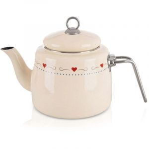 Bouilloire en &eacute;mail cr&egrave;me TONCA 1,6 l