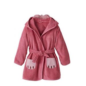 Vertbaudet Peignoir de bain enfant Chat framboise 4A