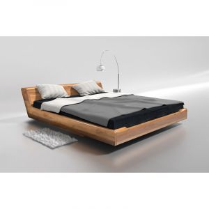 Lit en bois Kobe chêne massif 160x200